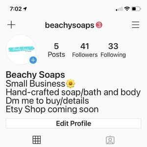 Go follow @beachysoaps on Insta for homemade soaps